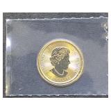 1- .999 Fine Gold 1/4oz  2016 Canada Gyrfalcon
