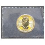 1- .999 Fine Gold 1/4oz  2016 Canada Gyrfalcon