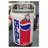 Vintage round Pepsi cooler