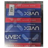 3 Uvex safety eyewear