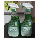 2 Bottles Simple Green Cleaner