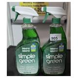 2 Bottles Simple Green Cleaner