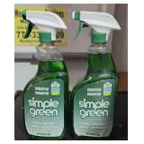 2 Bottles Simple Green Cleaner