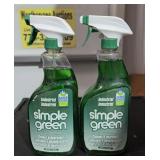 2 Bottles Simple Green Cleaner