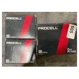 3Lots 1Box ea Procell "D"12 Batteries ea Box