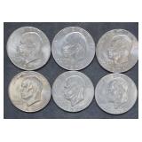 6- 1974 Eisenhower Dollars  6D