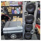Sony Stereo w/ Two Speakers