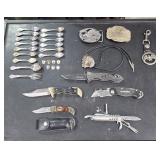 Bag of Folding pocket Knives, Bag of Collector