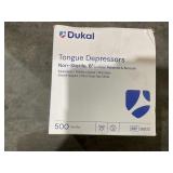 Dukal Tongue Depressors Non-Sterile 6"