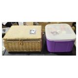 2 Box & Basket Sewing Supplies