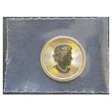 1- .999 Fine Gold 1/4oz  2016 Canada Gyrfalcon
