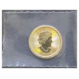 1- .999 Fine Gold 1/4oz  2016 Canada Gyrfalcon