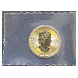 1- .999 Fine Gold 1/4oz  2016 Canada Gyrfalcon