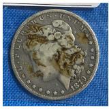 1879 P Morgan Silver $1 Dollar Coin