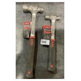 2 Ball Peen Hammers - 8oz & 24oz Anti Vibe System