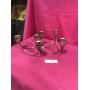 (2) 3 Place Sterling Weighted Candle Holders