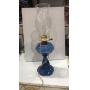 Cobalt Blue Electrified Hurricane Lamp