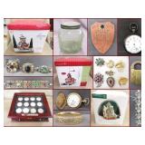 Collector Coin Set, Dept 56, Marked Jewelry and Antiques