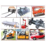 Mini Skidsteer, Attachments, Sheds & Farm