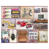Collector Stamps. Model Trains, Blow Molds, Antiques and New Products