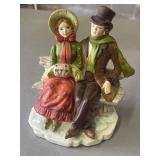 Vintage RB Figurine of Victorian Couple Sitting