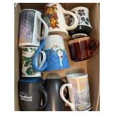 9 Assorted Coffee Mugs