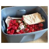 Tote & Assorted Christmas Decor