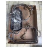 Sliver Plated Casserole Dish Holders, Antique