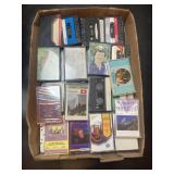 Tray Lot Of Assorted Cassette Tapes