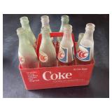 (7) Assorted RC & Coke Bottles W/ Carrier