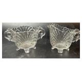 Vintage Cambridge Caprice Clear Glass Creamer &