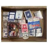 Tray Lot Of Assorted Playing Cards