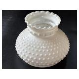 Milk Glass Hobnail Oil Lamp Shade