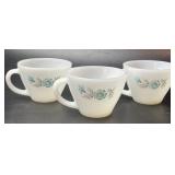 Vintage Fire King Oven Ware Bonnie Blue Carnation