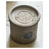Vintage Metal Minnow Bucket