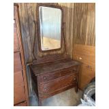 67ï¿½ x 36ï¿½ x 19ï¿½ Tiger Oak 2 Drawer Dresser w