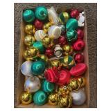 Tray Lot Of Assorted Christmas Ornaments