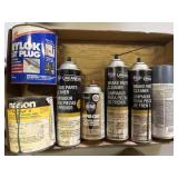 Tray lot containing brake cleaner & more
