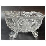 Hofbauer Byrdes 7-1/2ï¿½ Crystal Bowl 3-Toed