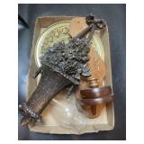 Tray Lot Of Assorted Wall Decor & More