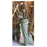 Golf Clubs, Bag & Caddy