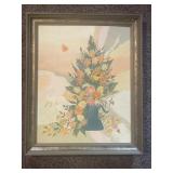 (2) 23ï¿½ x 19ï¿½ Framed Floral Paintings By Judy