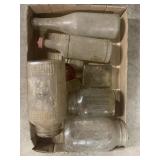 Tray Lot Of Assorted Jars & More