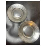 (8) Etched Saucers