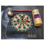 Tray Lot Of Assorted Items Including Golf Towel,