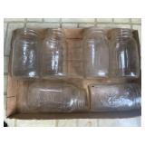 (6) Assorted Quart Jars