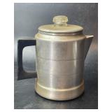 Vintage Coffee Pot Comet Aluminum USA Mid Century