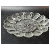 Indiana Clear Glass 11" Hobnail Deviled Egg Plate