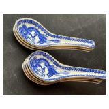 7 Ceramic Oriental Rice Spoons