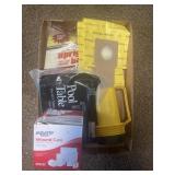 Tray Lot Of Assorted Items Including Flashlight,